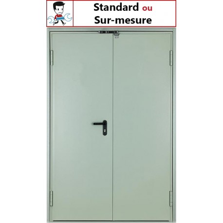 Porte métallique sur mesure 2 vantaux