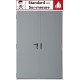 Porte coupe feu 2 vantaux ei60